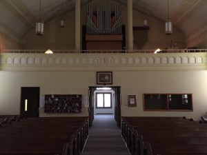 Inside Back of Church