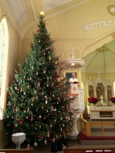 Inside Church Christmas Tree