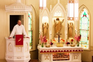 Pastor in Pulpit